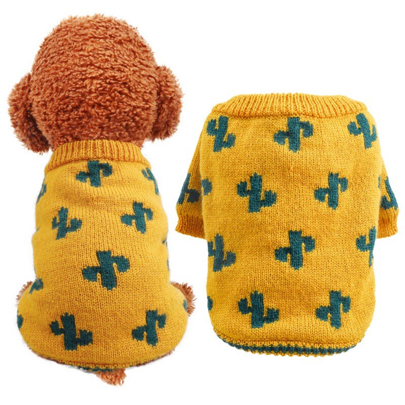Cactus Pet Dog Clothes Winter French Bulldog Clothing For Dog Outfits Sweater Pet Coat For Chihuahua Clothes Pug