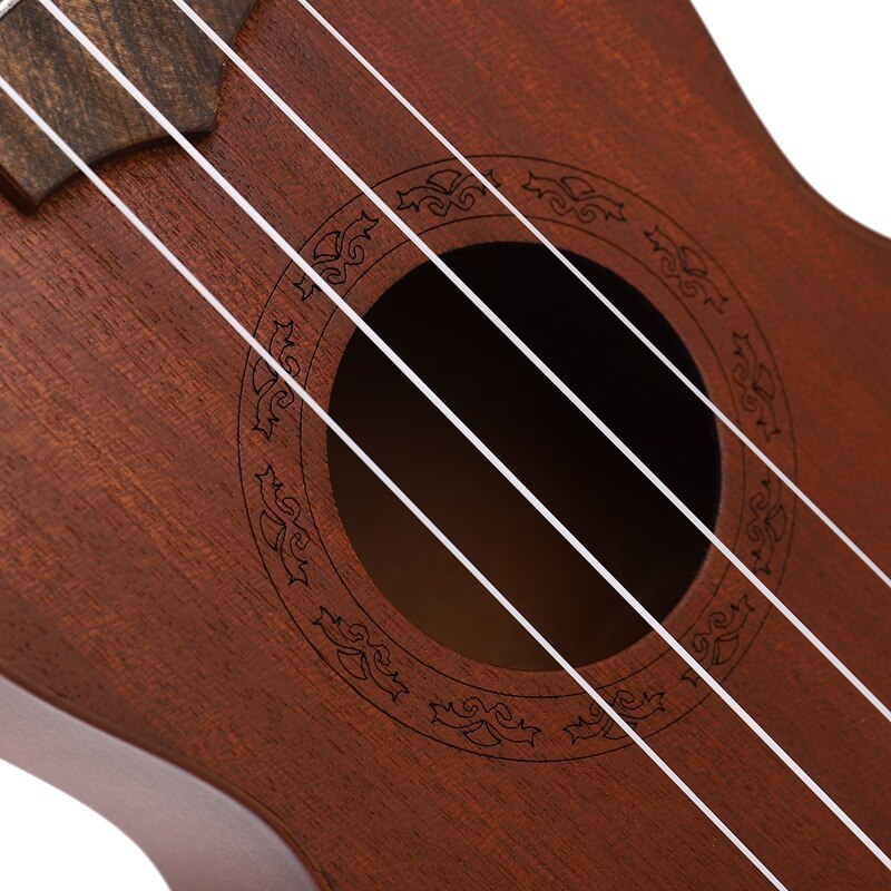 Ukelele de madera de 23 pulgadas, Mini Guitarra Hawaiana de 4 cuerdas para principiantes, práctica y rendimiento, para niños