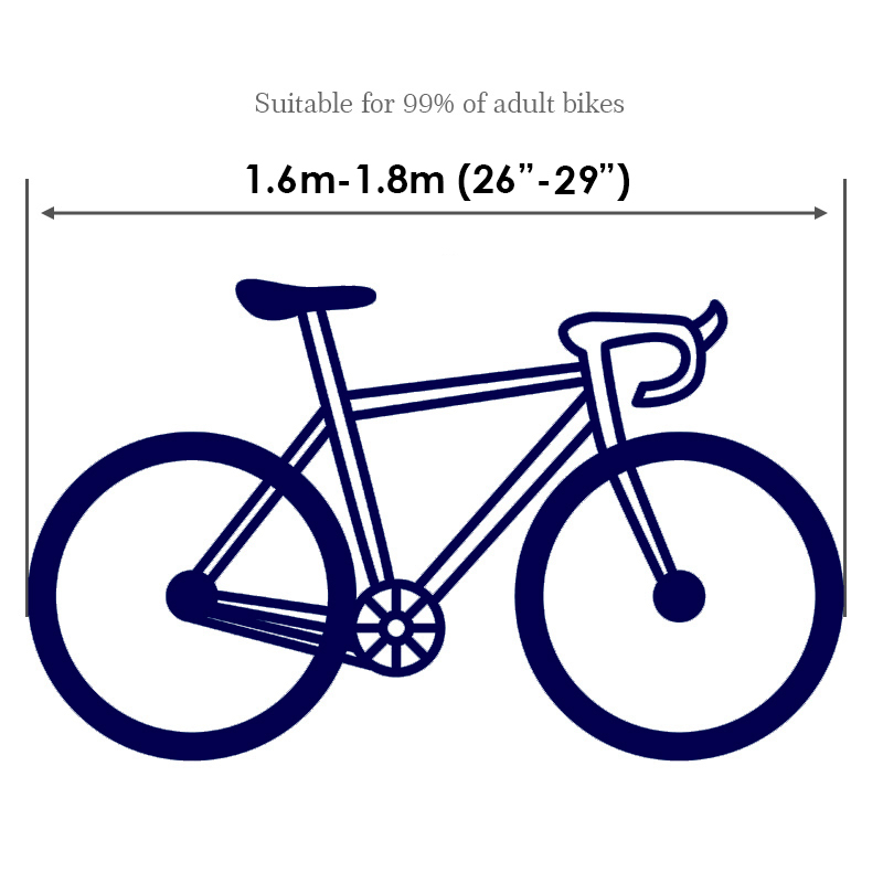 Hssee mtb landevejscykeldæksel højt elastisk stof indendørs støvbetræk til 26 " -28 " cykel ægte dækbeskyttelsesdæksel
