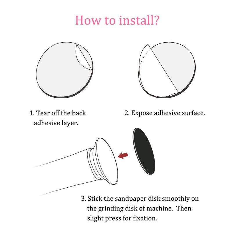 60 Stks/partij Vervanging Schuurpapier Schijf Schuren Papier Accessoire Voor Elektrische Voet Eelt Remover Tool Pedicure Voet Bestand 60 Stuks