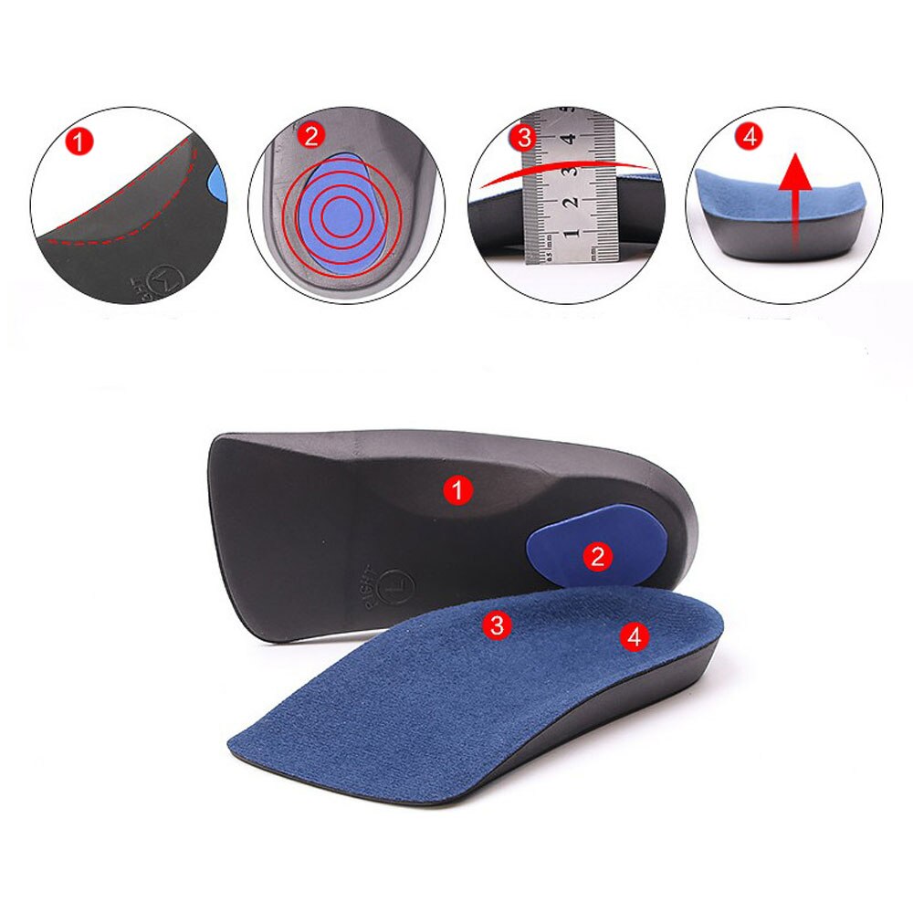 1 paire semelles orthopédiques unisexe EVA adulte pied plat soutien de la voûte plantaire orthèse semelle orthopédique pour hommes femmes pieds coussin de soins de santé