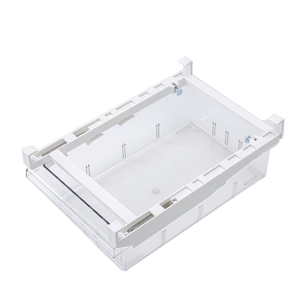 Compartimiento de almacenamiento transparente para nevera, organizador de cajones para mascotas, 1/4/8 compartimentos, para despensa, congelador,: 1 grid