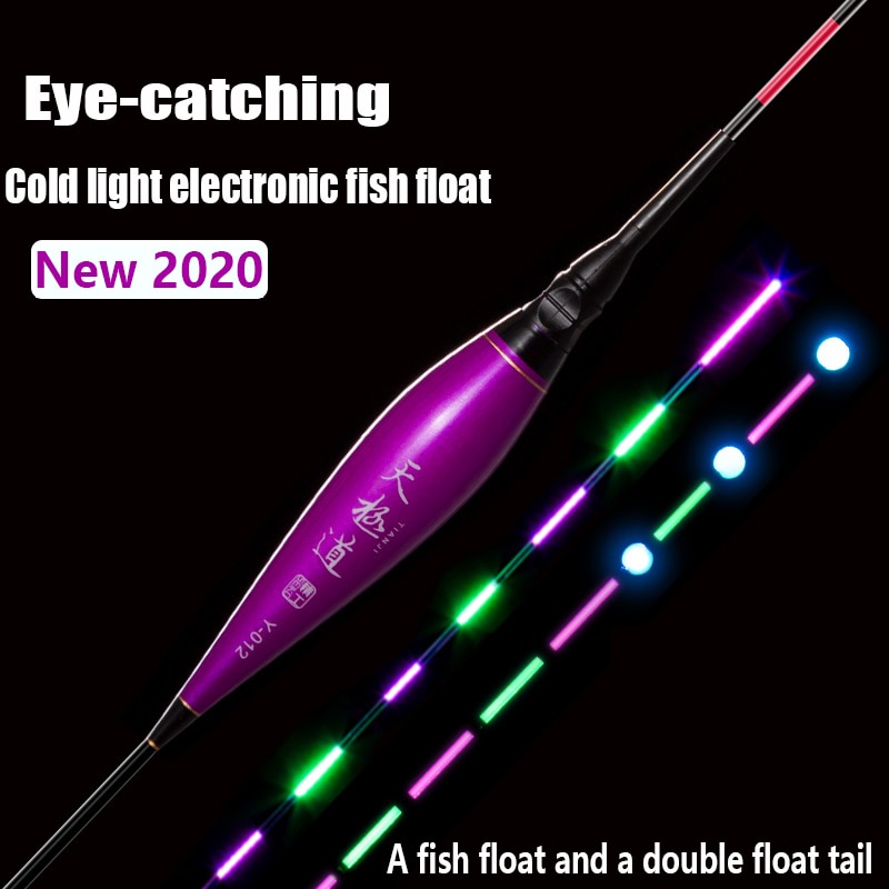 Bobi Smart Fishing Float Bite Alarm Fish Bite Aas Zwaartekracht Sensor Grote Drijfvermogen Led Lichtgevende Drijft Hoge Helderheid Bobber