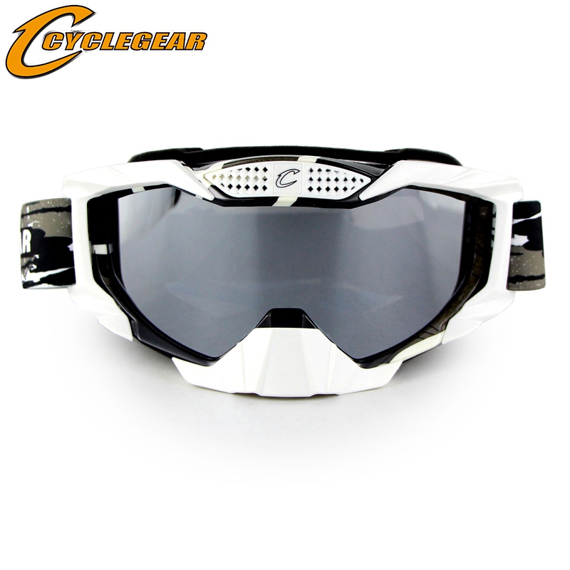 Motocross Goggles Off Road Goggle Motorfiets Bril Cross Country Mx Okulary Crossmotor Bril Gafas Moto CG07S: White