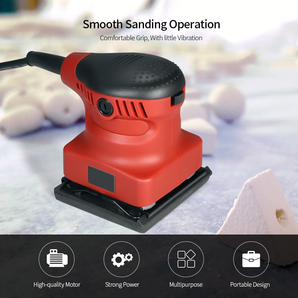 Electric Sander Dust Exhaust and Hybrid Dust Canister Palm Sander Power Tools Electric Sander N4510-1