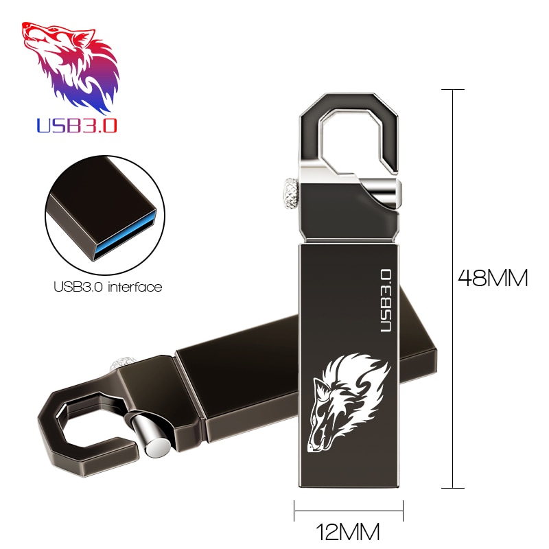 Super rettangolo Deduzione di lupo testa di tigre 64gb usb 3.0 pen drive 16gb di Memoria Flash Stick per microsd carta di tablet con