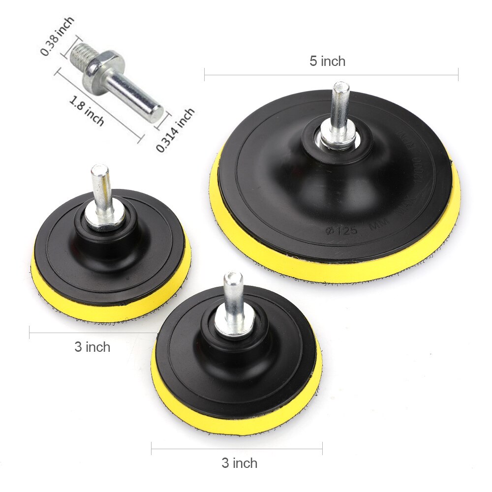 39 Stks/set Buffing Spons Polijsten Pad Auto Polijstmachine Boor Adapter Waxen Set Verwijderen Krassen Auto Cleaning Tools Accessoires