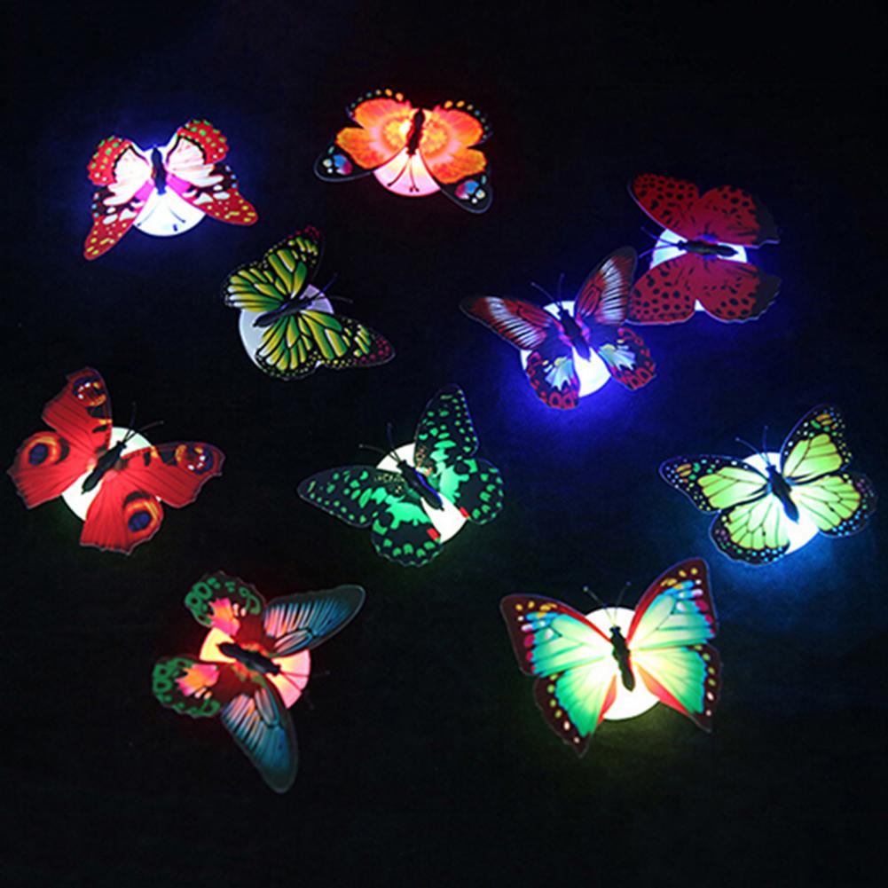 Color Changing Cute Butterfly Wall Glow Stickers L... – Grandado