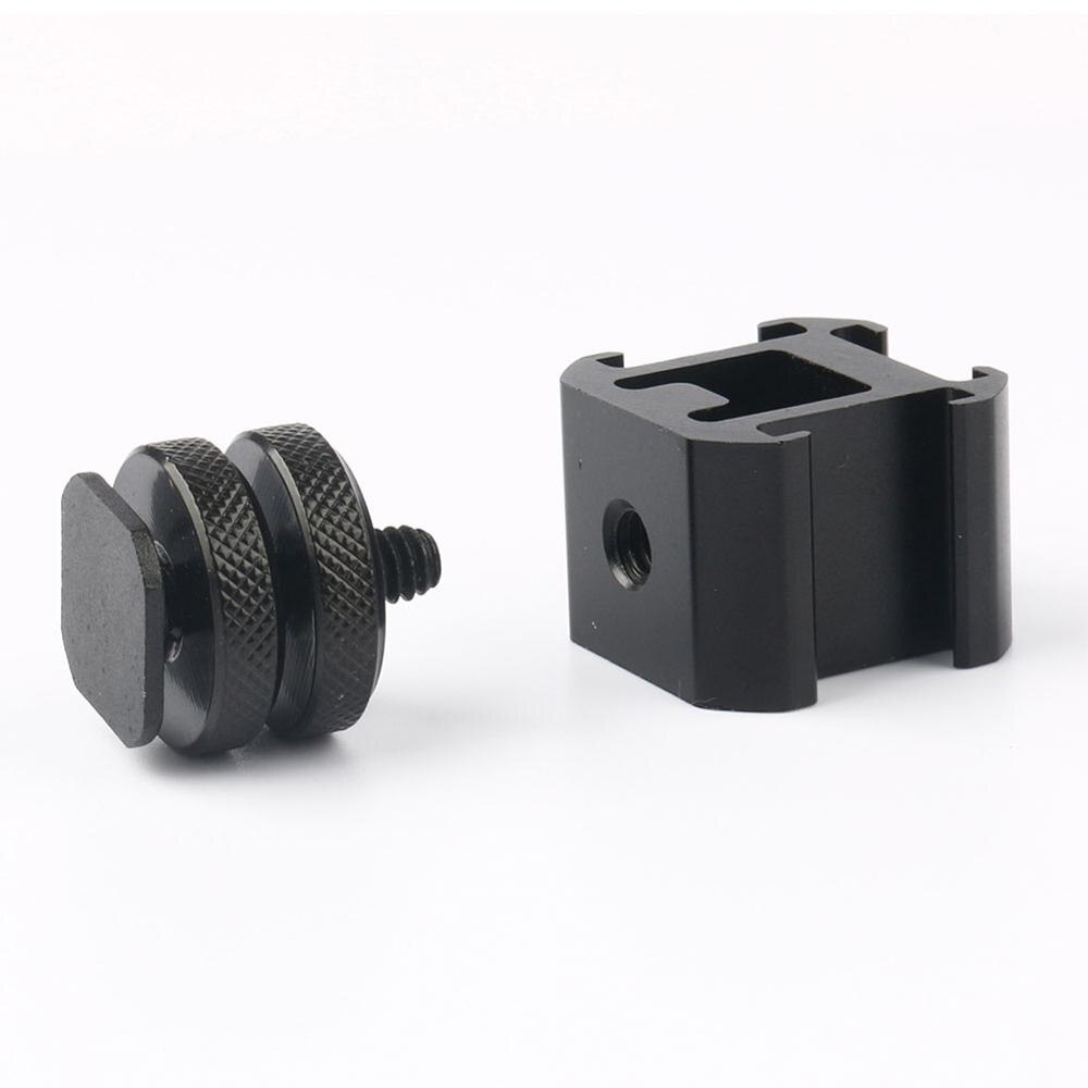 Three Head Connect Shoe Base Set Use On Camera Mount Microphone Extend Port Metal Adapter For LED Video Light