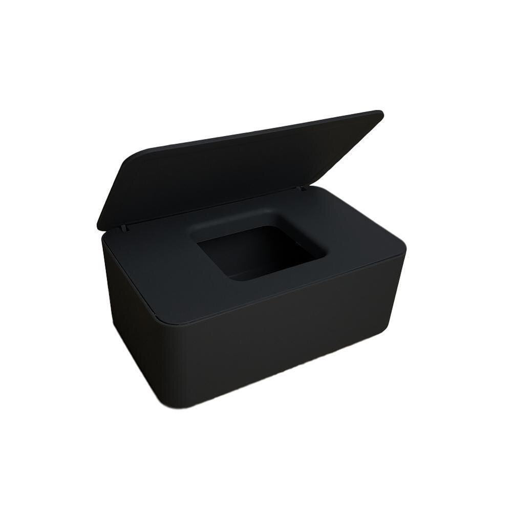 Boîte à mouchoirs humides avec couvercle, boîte à mouchoirs humides avec tiroir, boîte scellée, boîte de rangement de bureau étanche à la poussière E3Z3