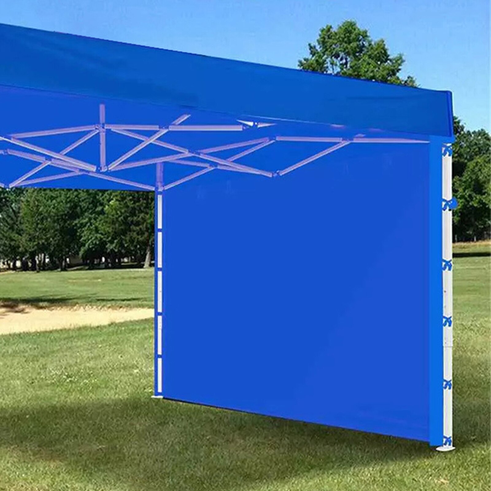 Party Waterdichte Tuinhuisjes Tuin Luifel Outdoor Luifel Tent Zijwand Zonnescherm: Blue