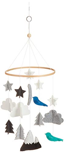 16 Patterns Shape Baby Crib Mobile Stars Clouds Birds Moon Snowy Mountain Baby Ceiling Hanging Nursery Decor: Default Title