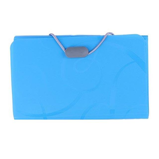 Papers Letter Small Document Expandable Receipt Bill Storage Pocket Accordion A6 B6 Plastic File Folder Pocket: Blue B6