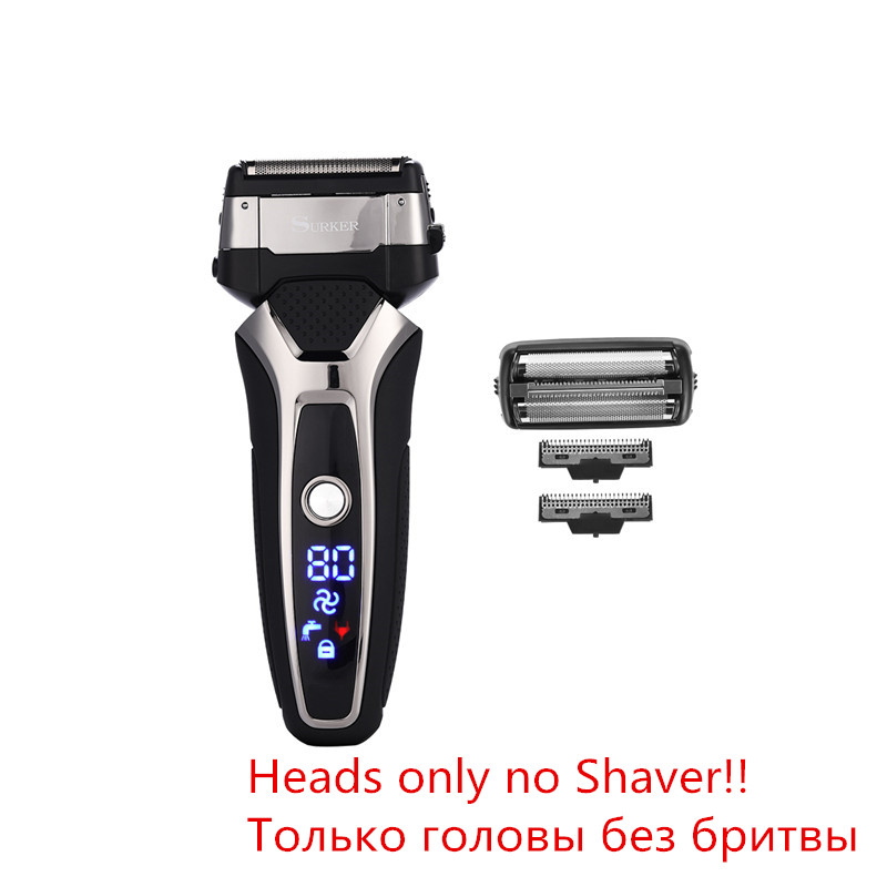 Replacement Electric Shaver Heads Surker Waterproof Electric Shaving Razor Extra Heads Spare Parts Shaving Machine Accessories 0