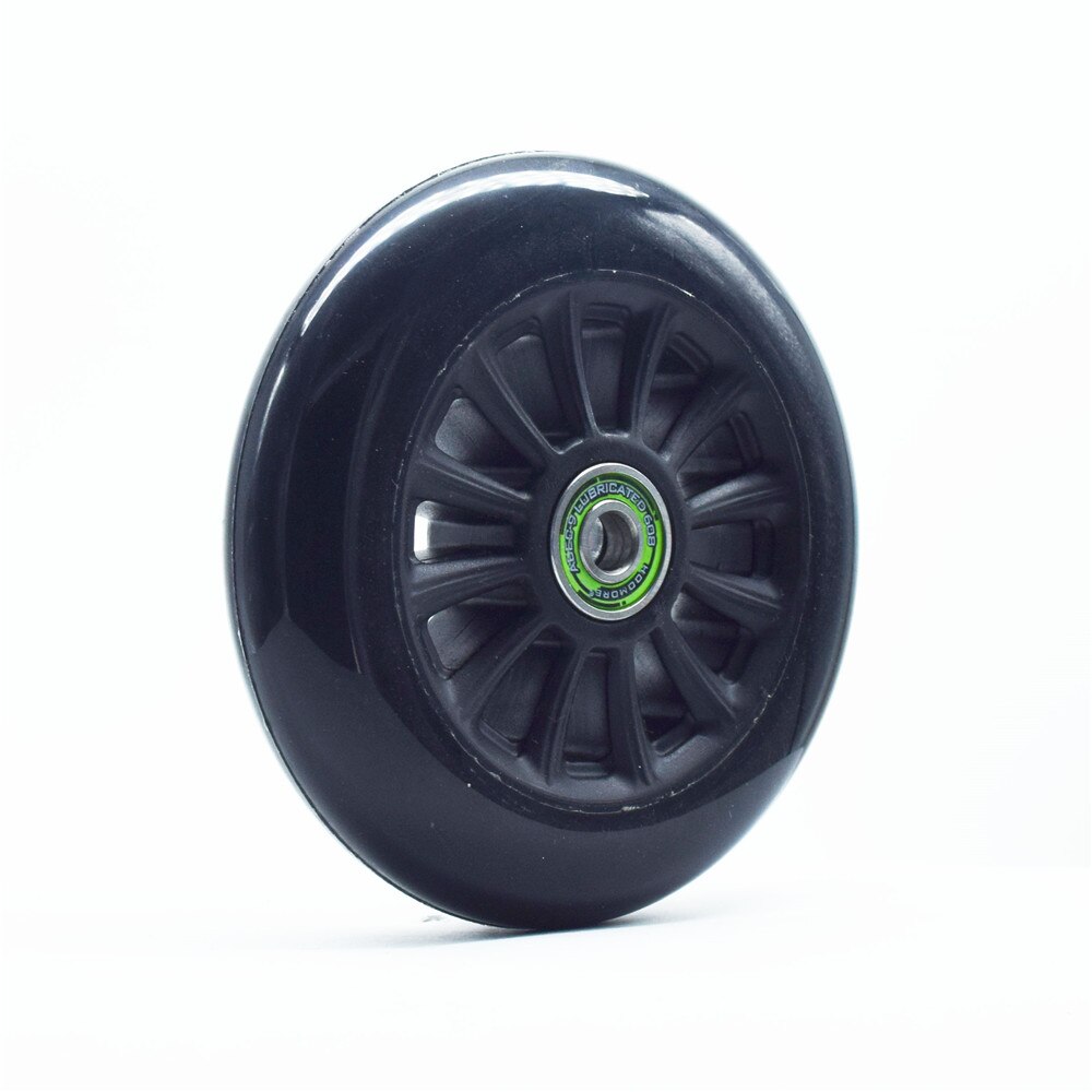 Patines de velocidad en línea, Patines semitransparentes verdes 83A, ruedas duraderas de PU para patinete con rodamiento de ILQ-9, 2 unids/set por juego, 110mm