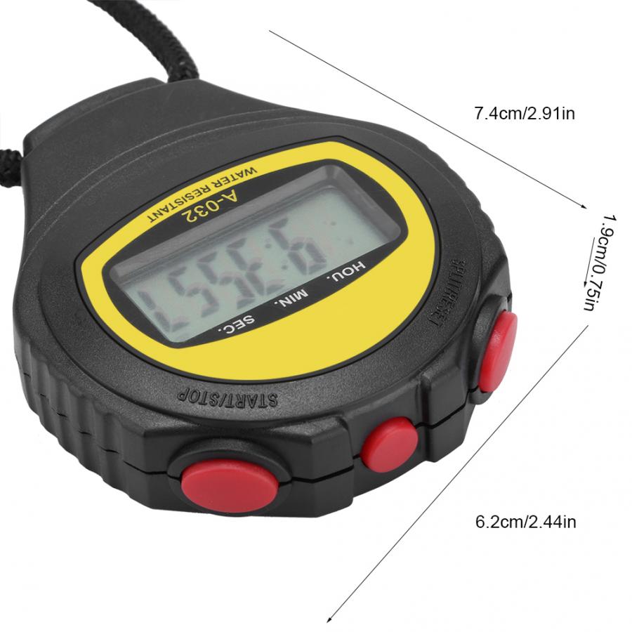 Large Digital LED Display Sport Stopwatch Timer 1/100s Multifunctional Accurately Instant Read Countdown Timer Stopwatch