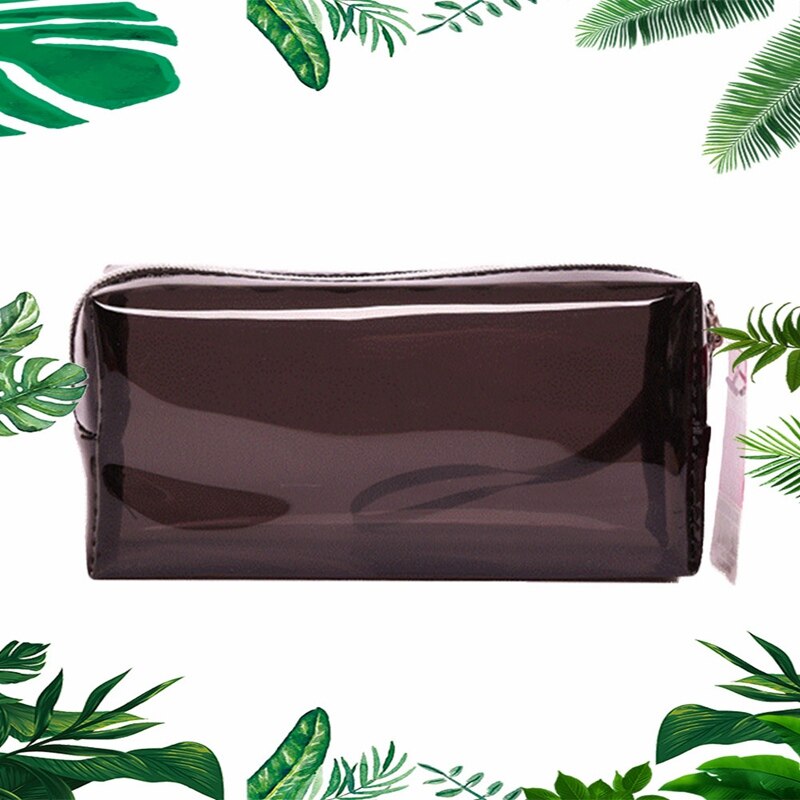 Nueva cartuchera escolar transparente sencilla a la , caja de lápices de gran capacidad, bolsa de almacenamiento, papelería, , útiles escolares