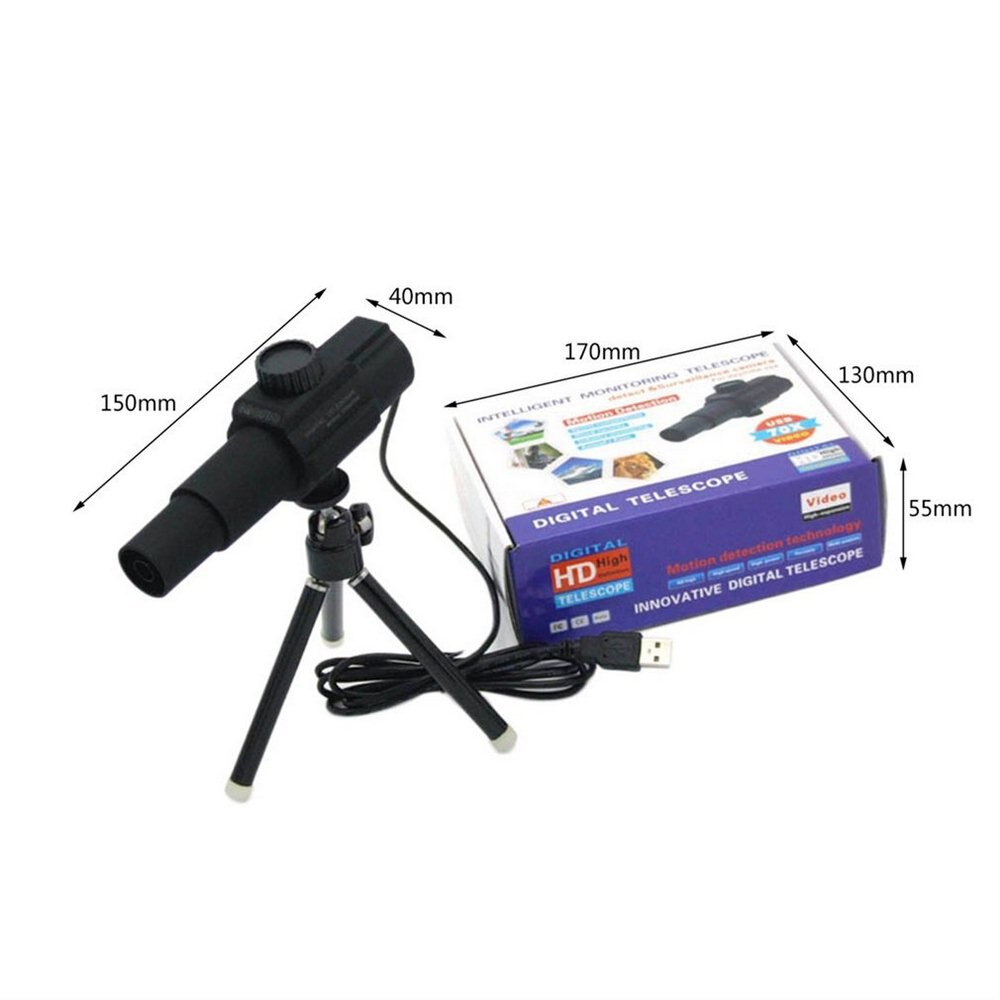 W110 smarta digitala usb-teleskop monokulärt justerbar skalbar kamerazoom 70x hd 2.0mp monitor för fotografering av videoinspelning