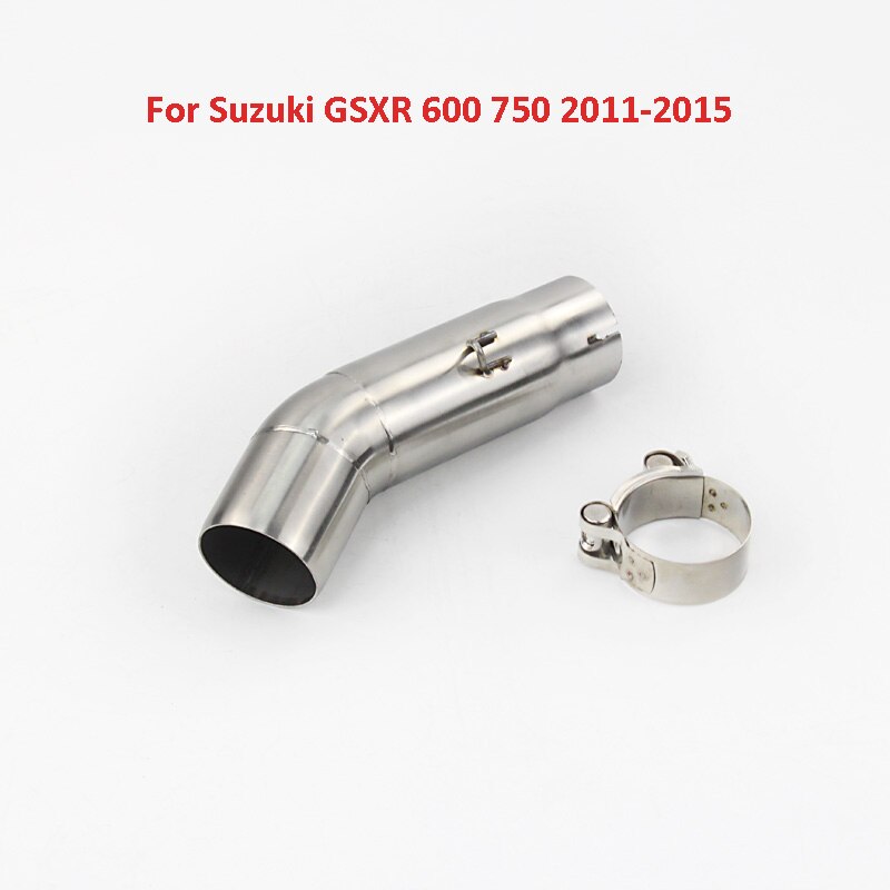 Motorfiets Uitlaat Mid Link Pijp Rvs Sluit Link Tube Voor Suzuki GSXR 1000 2005-2006 GSXR 600 750 2006: D