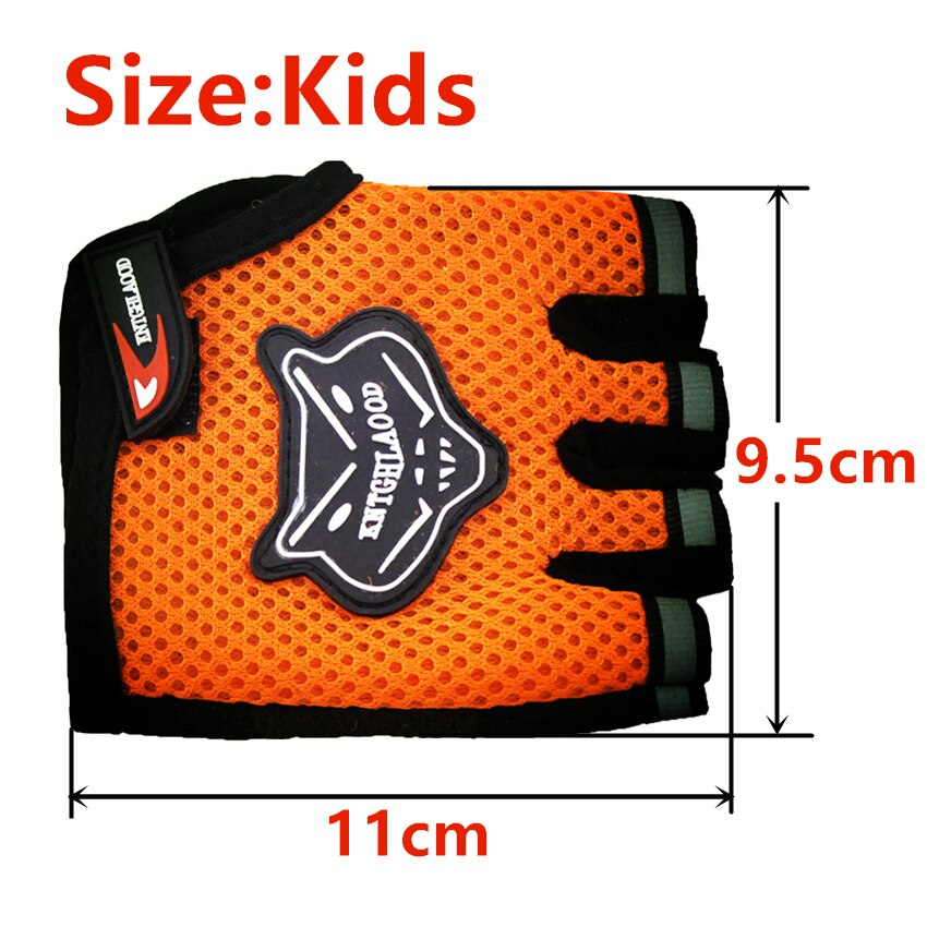 chico s deportes al aire libre guantes de moto transpirables Fitness medio dedo estilo moto guante para niño chico guantes de moto de cross
