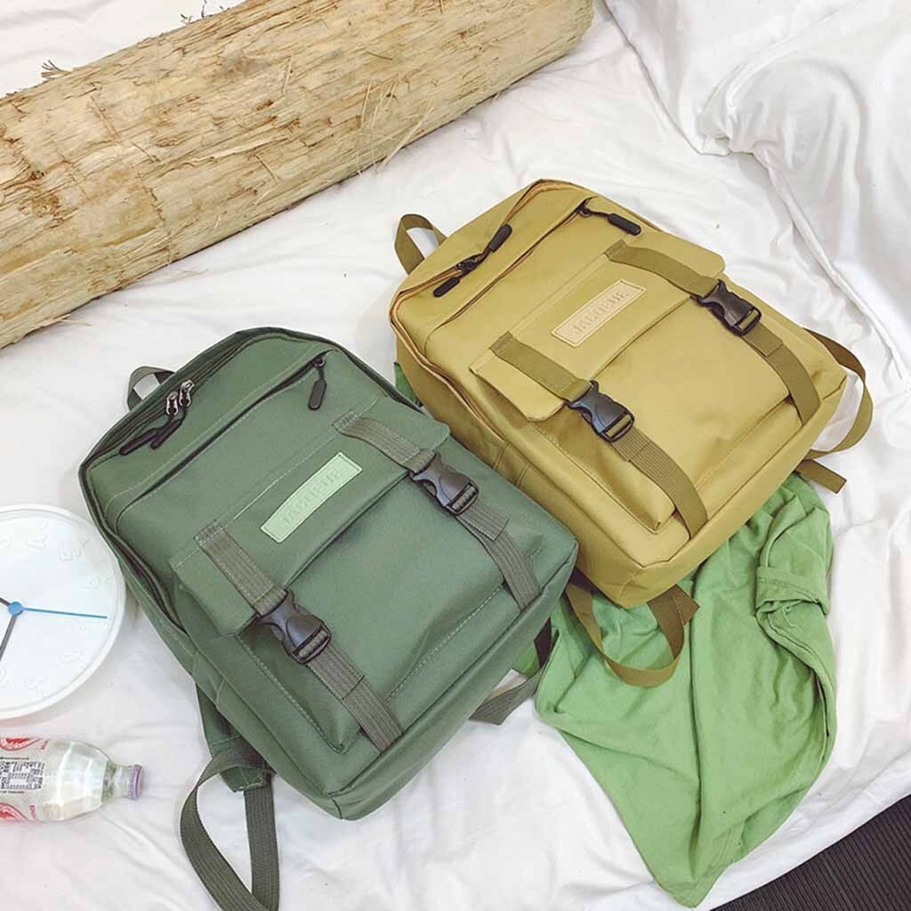 Nylon kvinnor ryggsäck skolväskor för tonåringar flickor preppy stil student ryggsäck kvinnliga ryggsäck mochilas feminina