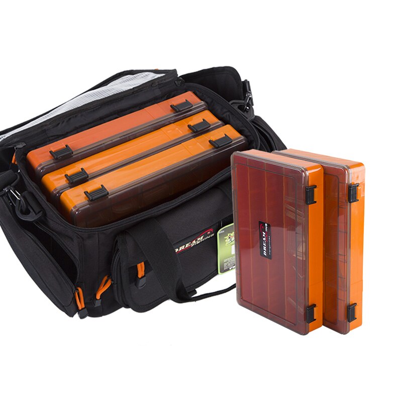 DREAM FISHING Multi-function Fishing Bag 40*23*19cm Super Large Capacity Waterproof 1200D Nylon Fishing Tackle Bag Outdoor