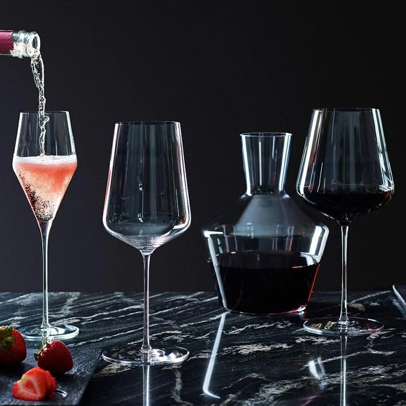 JINYOUJIA Zalto Stil 1450 ml Axium-Dekanter von höchster , bleifreier, handgefertigter Kristall, perfekter makelloser Weindekanter