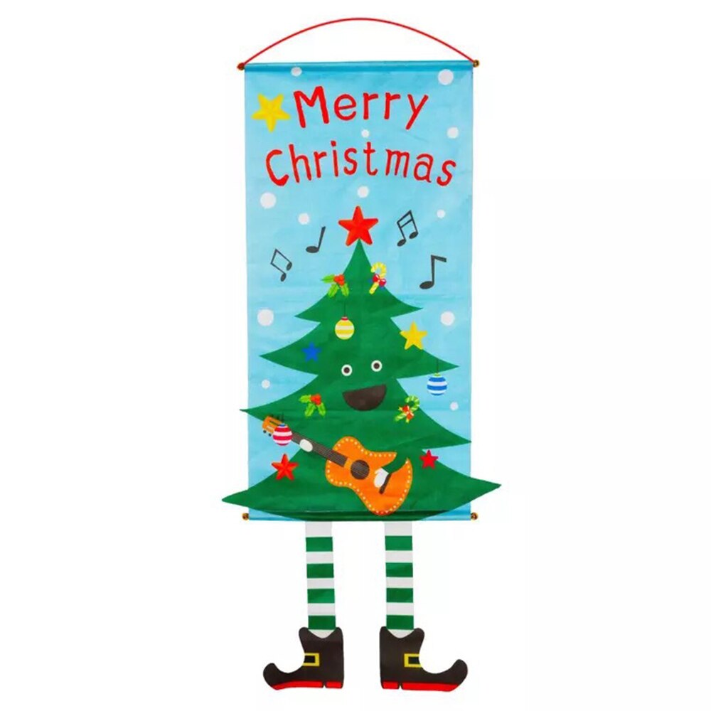 Christmas Fabric Wall Hanging Scroll Scroll Drawing Picture Restaurant Wall Fabric Hanging Hanging Cloth Multi-style
