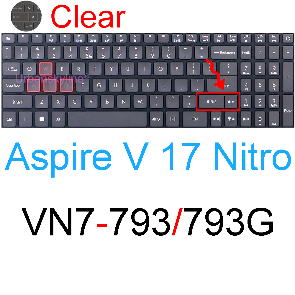 Keyboard Cover for Acer Aspire 5 A517 3 A317 7 A717 E E1 E5 ES1 V V3 33 51 52 Laptop Silicone Protector Skin Case Accessory 17.3: PURPLE