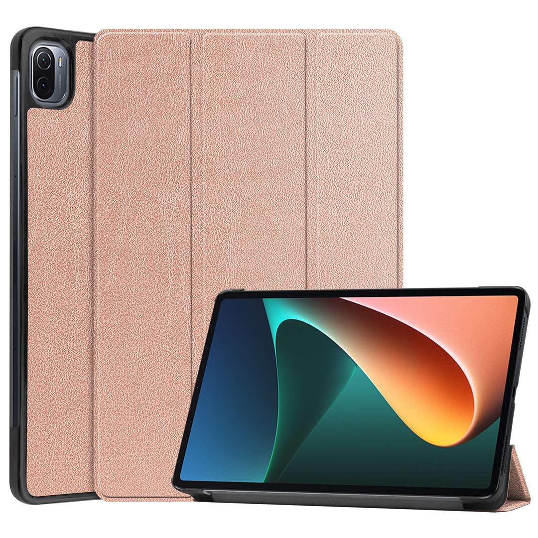 Free Film for Coque TCL Tab 10s 9080G Smart Case Tri-folded Standing Cover for TCL NXTPAPER 10s 9081X 9081X2 Tablet Funda: Rose Golden / TCL NXTPAPER 10s