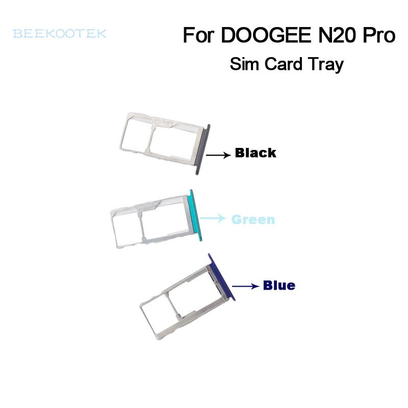 Novo original doogee n20 pro bandeja de cartão sim slot para cartão do telefone móvel titular accessoriesfor doogee n20 pro 6.3 &quot;smartphone