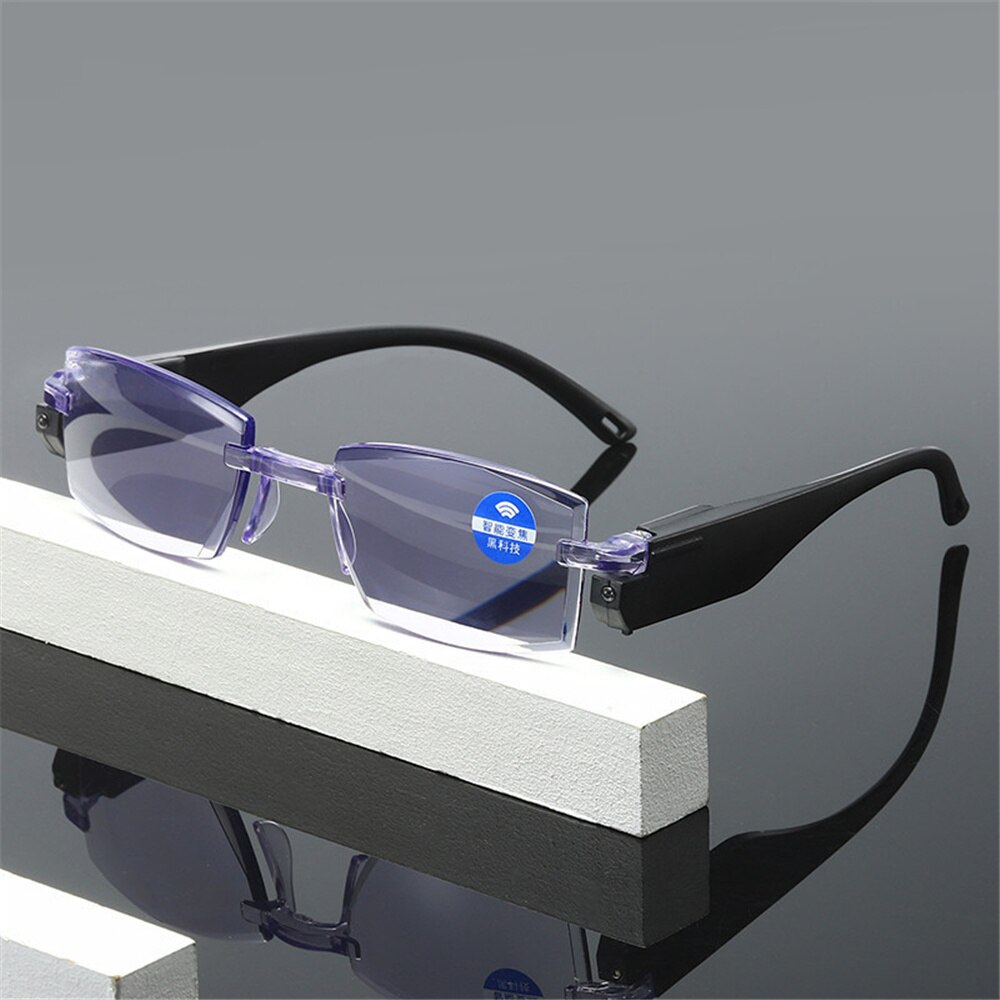 Zilead Progressive Multi-focus Anti-blue Light Glasses LED Light-emitting Reading Glasses Zoom Magnifying Eyewear For Women Men