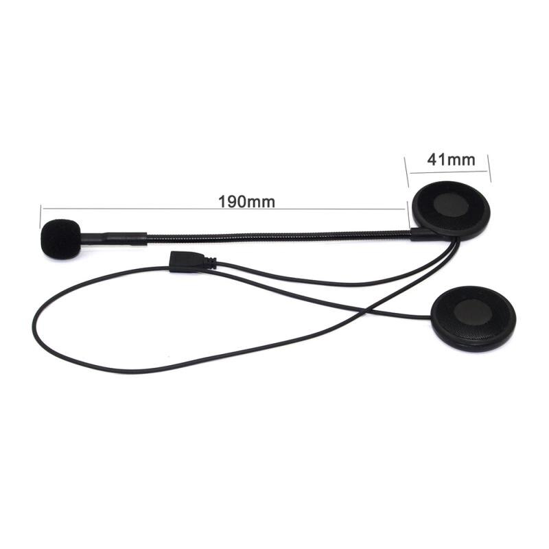 Ultra-dünne Motorrad Helm bluetooth Headset Wirless Kopfhörer Helm Lautsprecher Freisprechen mit Schwamm Mikrofon zubehör: 01