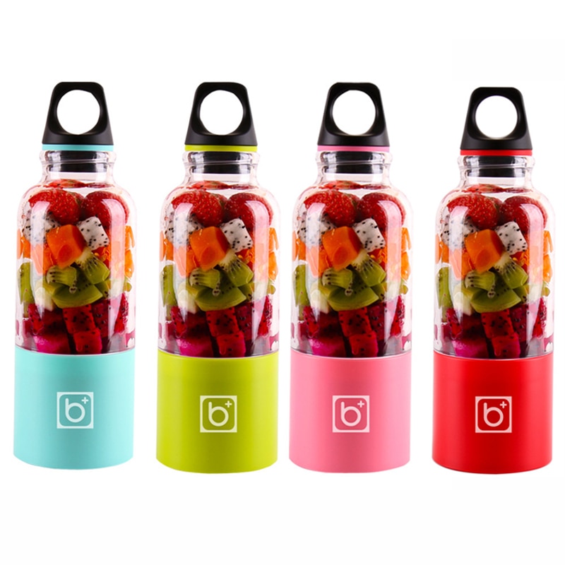 Vaso exprimidor portátil de 500ml, recargable por USB, eléctrico, automático, para Bingo, verduras, frutas, herramientas para jugo, taza batidora, Botella Mezcladora