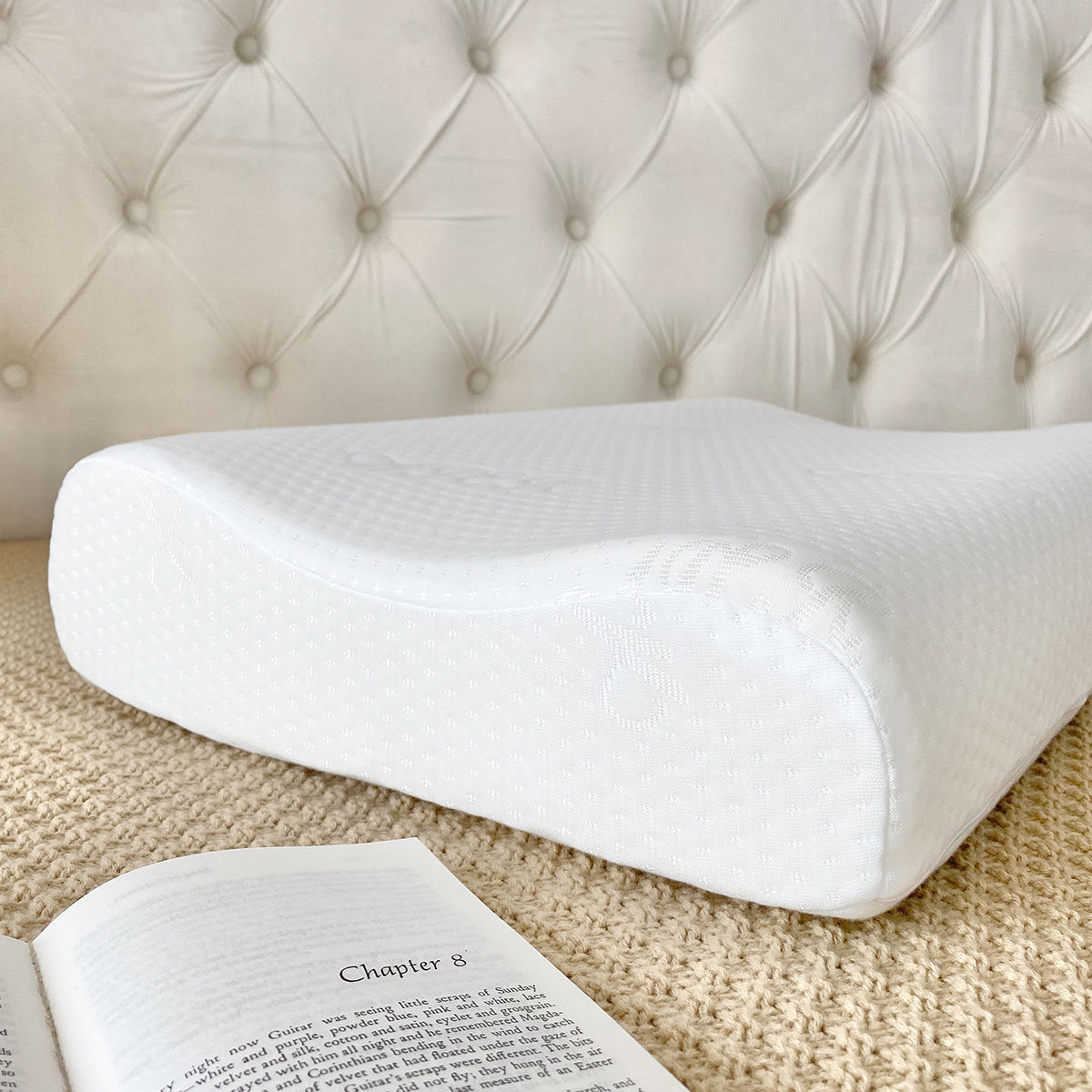 Comodo cuscino in Memory Foam a rimbalzo lento per proteggere il cuscino cervicale cuscino per collo per uomo singolo adulto F8006