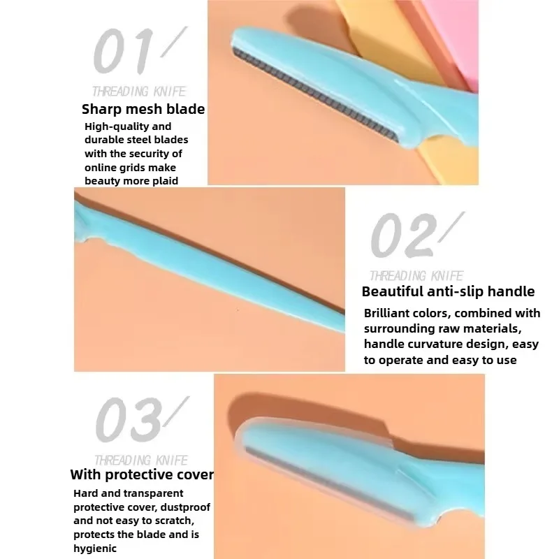 Neuer Augenbrauenrasierer und Gesichtsrasierer für Frauen, Mehrzweck-Peeling-Dermaplaning-Werkzeuge mit Präzisionsabdeckung, Sicherheit und Schönheit