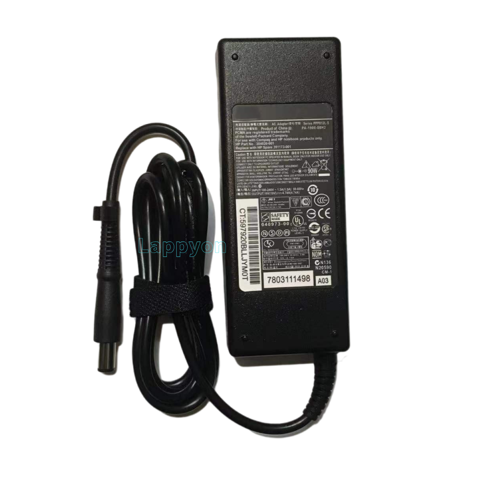 90W 19V 4.74A zasilacz do ładowania notebooka dla HP 8460P 6930P 8470P DV6 DV4 6710 6450b 463955-001 ładowarka do laptopa