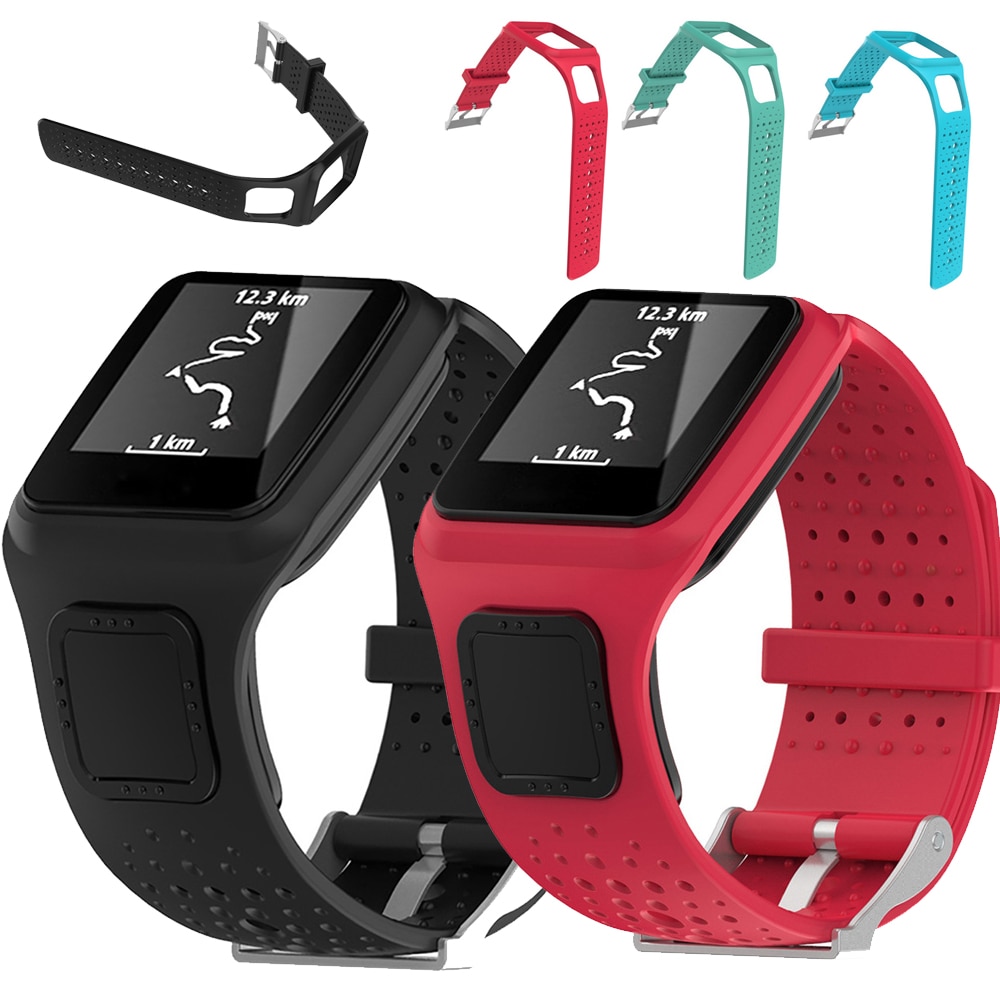 Siliconen Vervanging Horlogeband Voor TomTom1 TomTom Runner GPS Sport Horloges 1 Serie Smart Horloge Band Polsband Band