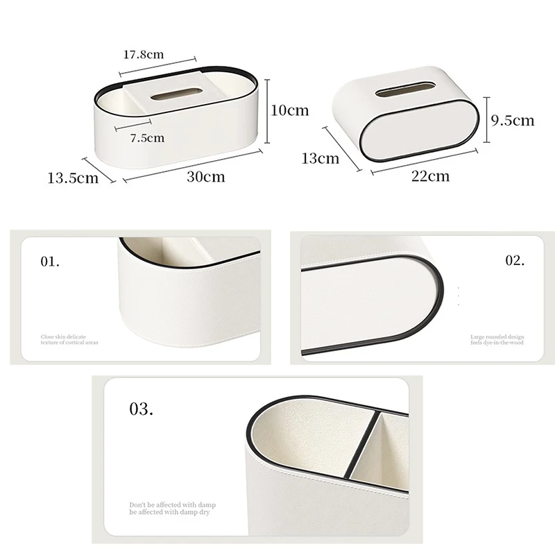 Pu Leder Taschentuch Box mit Lager regal Wohnkultur Papier halter Servietten halter für Büro tisch, Arbeits platte, Nachttisch & mehr