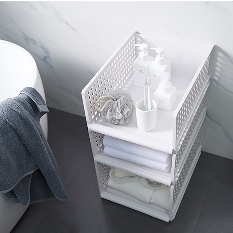 Drawer Wardrobe Storage Rack Folding Stackable Closet Clothes Organizer Multilayer Layered Storage Shelf For Bedroom Kitchen