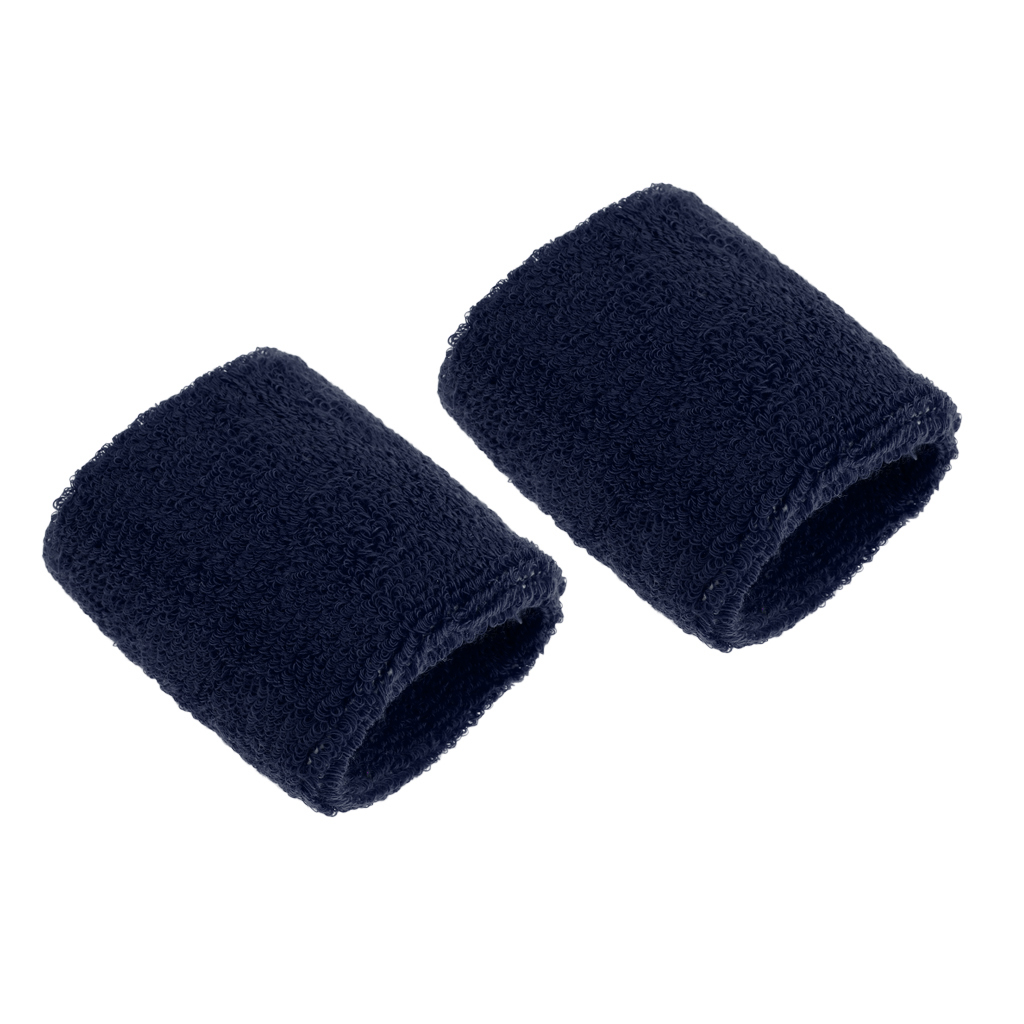2 piezas deportes baloncesto Unisex Banda de sudor de algodón Sweatband muñequera banda de muñeca Protector de muñeca Running ciclismo