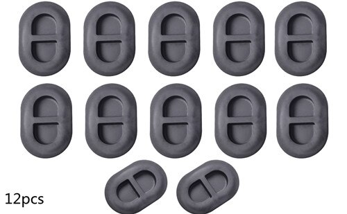 Black Floor Pan Drain Plug Rear Floor Pan Body Plug Small Rubber Plug For Jeep Wrangler JK JL Exterior Accessories: 12pcs