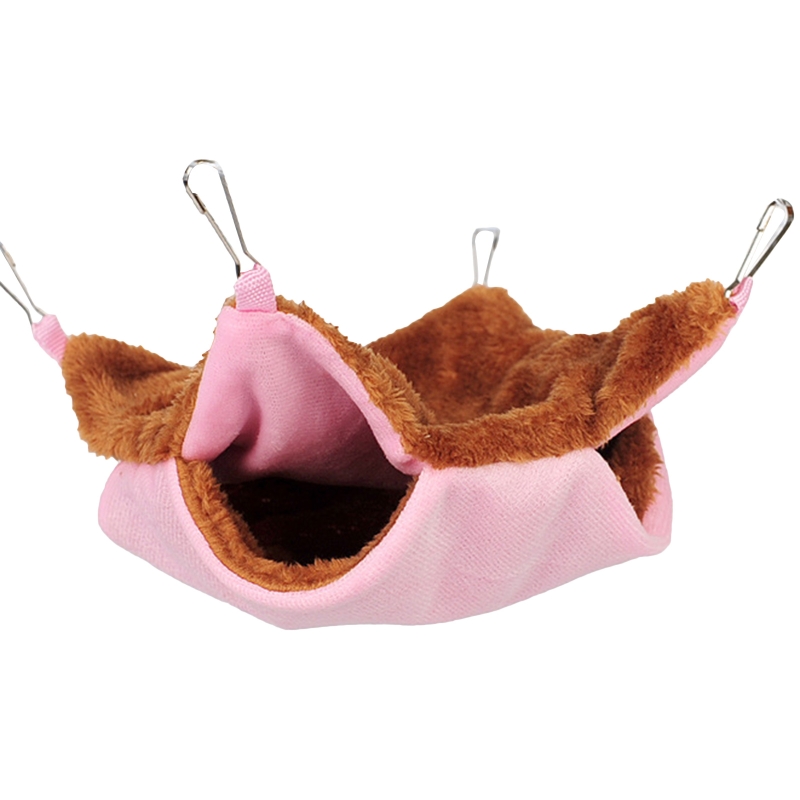 Hamac Tunnel pour petits animaux, lit-balançoire, nid de couchage, furet de Rat, jouet Cage, hiver: B-PK-S