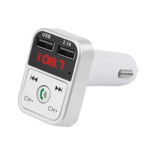 Bluetooth inalámbrico Fm cargadores de coche transmisor Led Mp3 reproductor cargador 2 Usb Kit manos libres de coche accesorios de coche