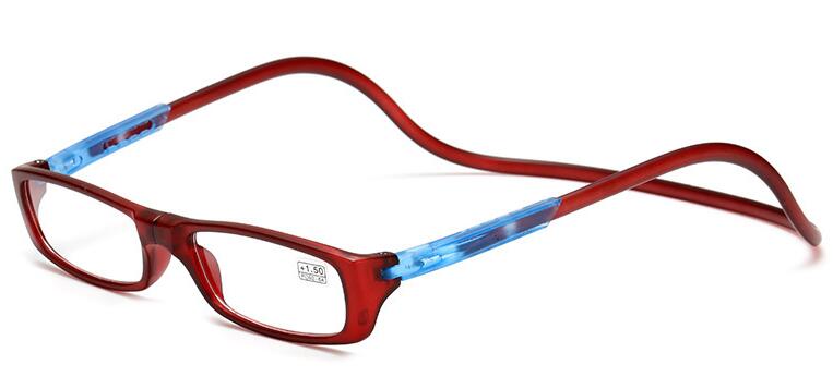 Jonglere læsebriller magnet folde praktisk ultra-let hyperopi briller til ældre mænd kvinder træthed: +200 / 1003hl