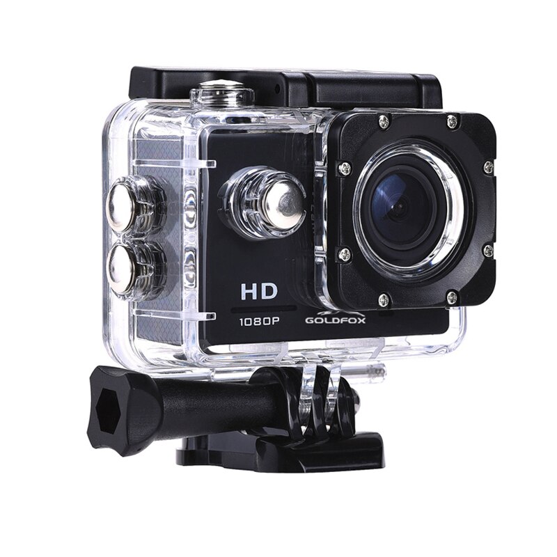 1080P Sport Action Camera HD 12MP 2 inch LCD Screen 140° Angle Video Recording Helmet Camera 30M Underwater Sport DV Outdoor Cam: Default Title