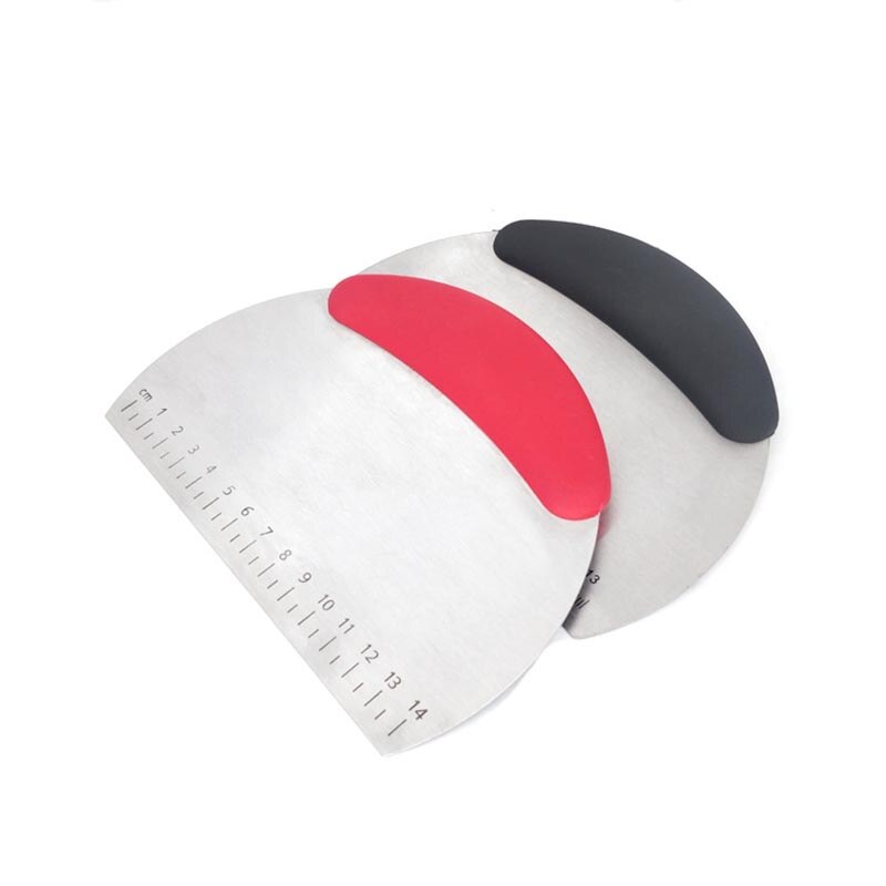 1pcs Bread Separator Flour Pastry Cake Tool Shaving Cutter Scale Cutters Pizza Dough Scraper Stainless Steel DIY Baking Supplies