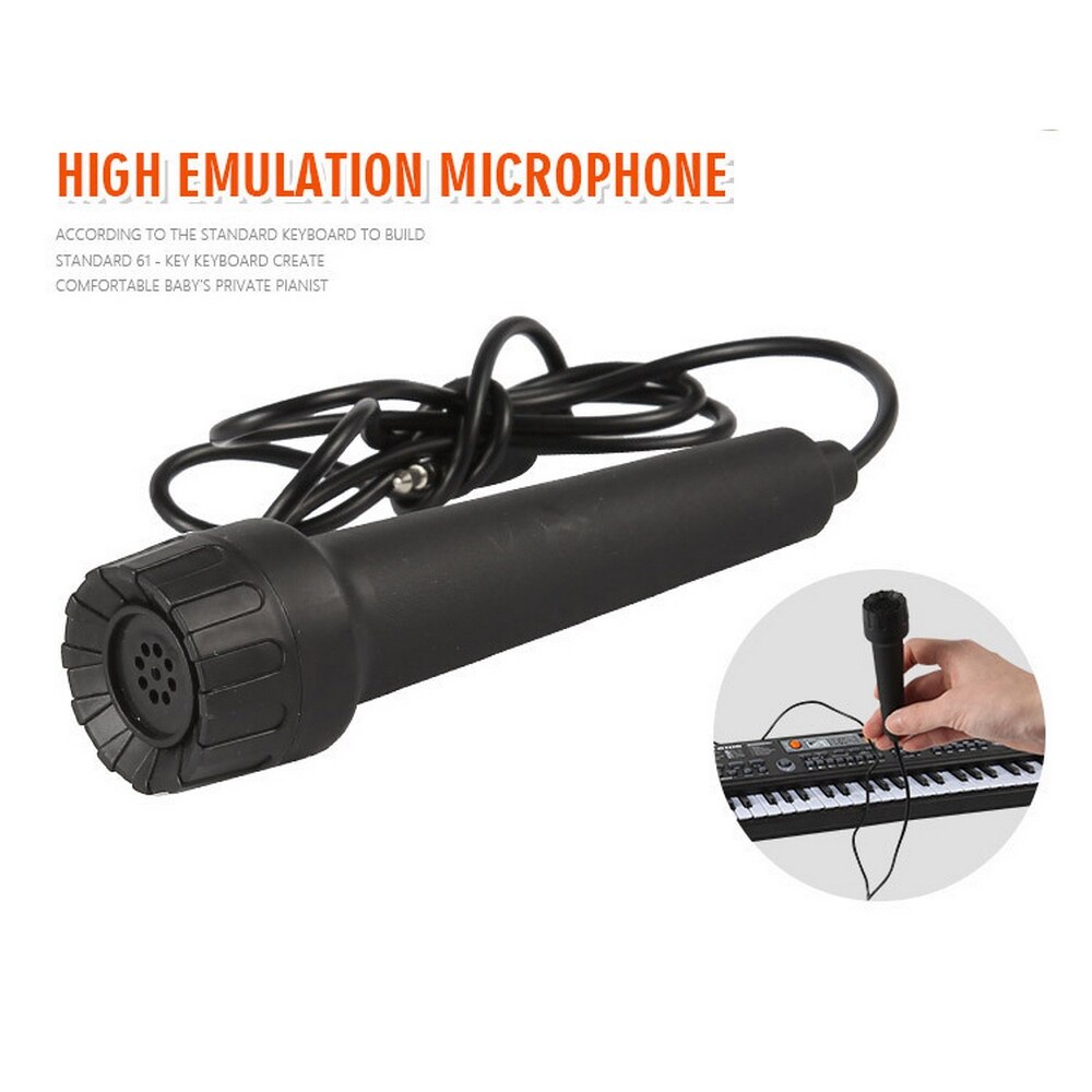 61 Keys Digital Piano Keyboard Electronic Organ with Microphone Electric Piano Kid Children Talents Kids Musical Instrument