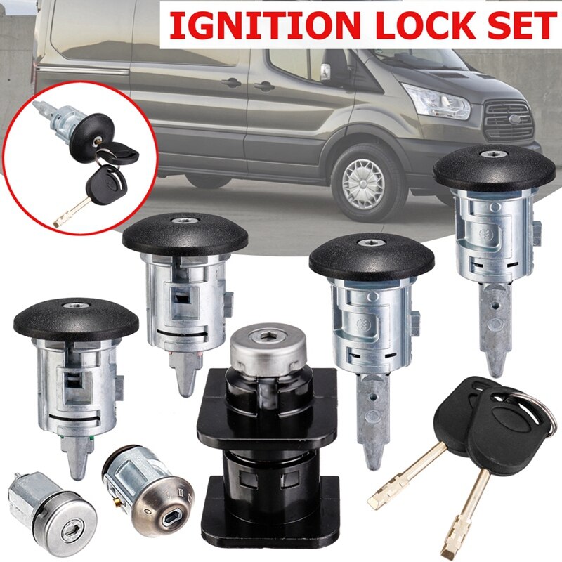 7Stck Auto Fass Türschlösser Schlüssel einstellen 4359018 1C1A-V22050-Ba für Ford Transit Mk6 2000 2001 2002 2003-2006
