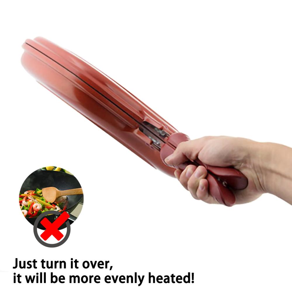 32CM/28CM Double Side Grill Frying Pan Non-Stick Barbecue Cooking Tool Home DIY Grill Pan Pancake Pan Rectangular Pancake Maker